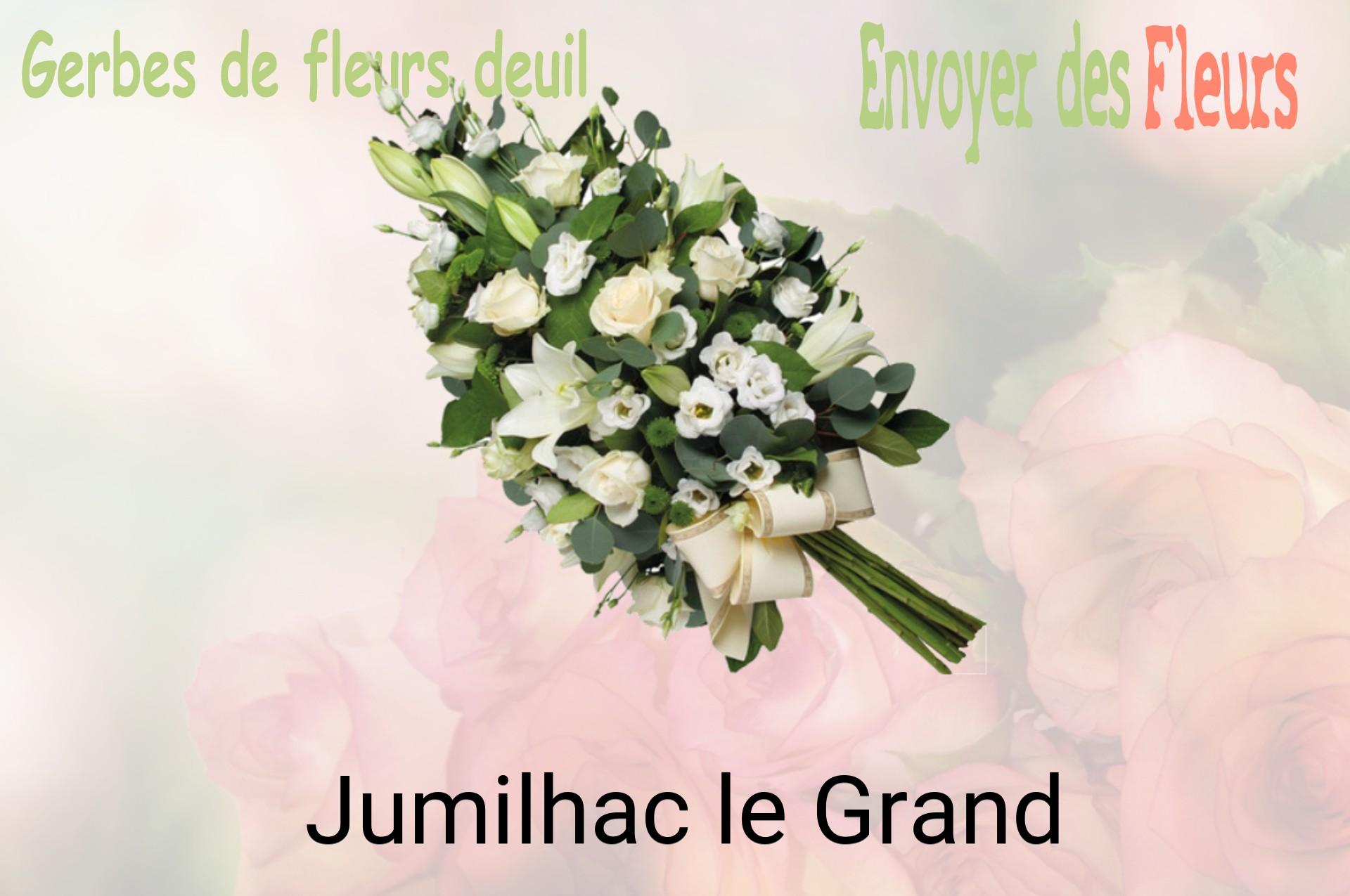 Gerbe de fleurs de deuil livrée à Jumilhac-le-Grand